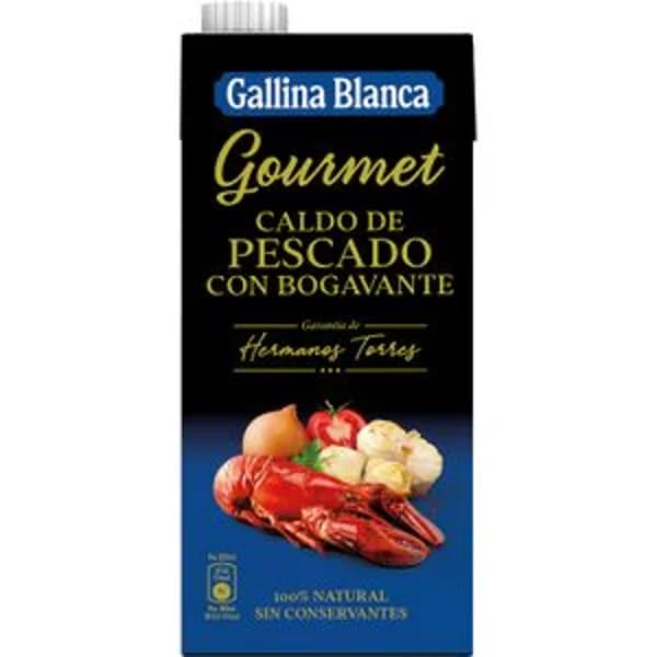 Caldo Gourmet Pescado con Bogavante - 1 l - Imagen del producto en Findit