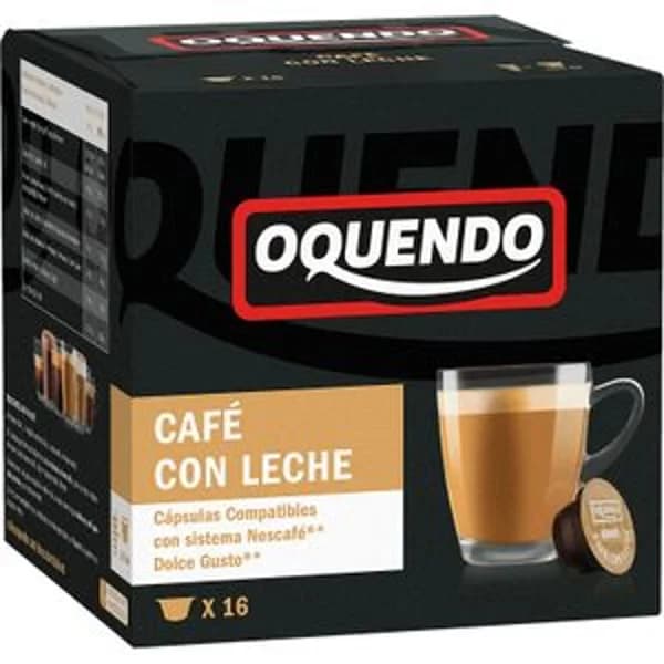 Café con Leche 16 Cápsulas DG - 0.16 kg - Imagen del producto en Findit