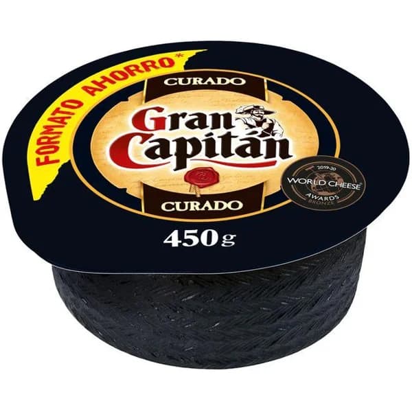 Queso curado mini GRAN CAPITAN, pieza 450 g - 1 ud - Imagen del producto en Findit
