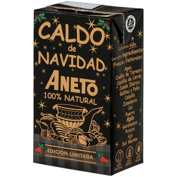 Caldo de Navidad ANETO, brik 1 litro - 1 ud - Imagen del producto en Findit