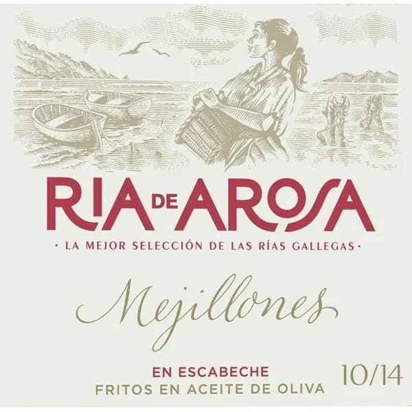 Mejillón en escabeche 10/14 piezas RÍAS DE AROSA, lata 115 g - 1 ud - Imagen del producto en Findit