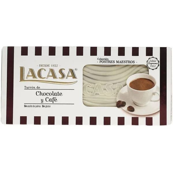 Turrón de praliné-café LACASA, caja 225 g - 1 ud - Imagen del producto en Findit