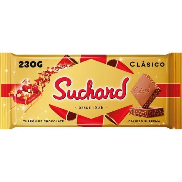 Turrón de chocolate crujiente SUCHARD, tableta 230 g - 1 ud - Imagen del producto en Findit