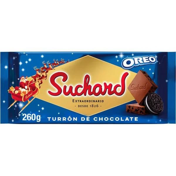 Turrón de chocolate con oreo SUCHARD, tableta 230 g - 1 ud - Imagen del producto en Findit
