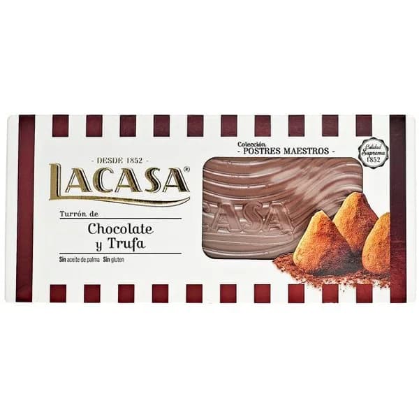 Turrón praliné-trufa LACASA, caja 225 g - 1 ud - Imagen del producto en Findit