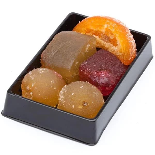 Frutas surtidas escarchadas MORENO, tarrina 200 g - 1 ud - Imagen del producto en Findit