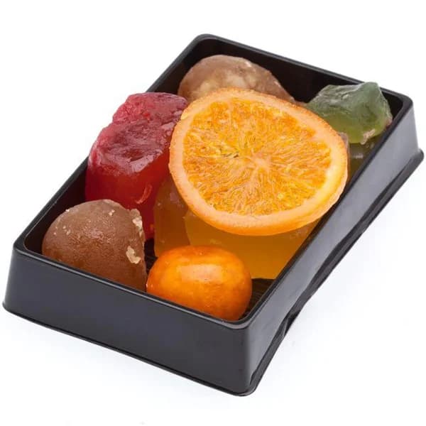 Frutas surtidas confitadas MORENO, bandeja 200 g - 1 ud - Imagen del producto en Findit