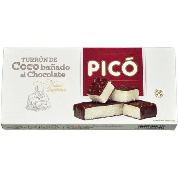 Turrón de coco-choco suprema PICÓ, caja 200 g - 1 ud - Imagen del producto en Findit