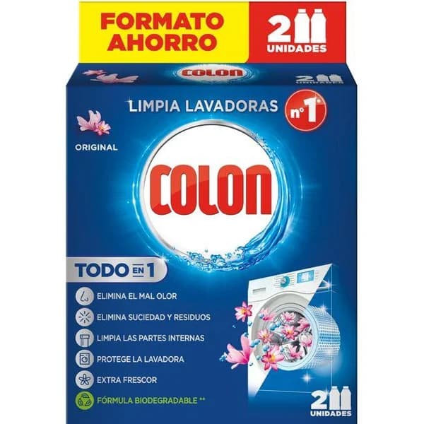 Limpia lavadoras líquido COLON, pack 2 uds - 2 ud - Imagen del producto en Findit