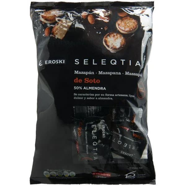 Mazapán de Soto EROSKI SELEQTIA, bolsa 400 g - 1 ud - Imagen del producto en Findit