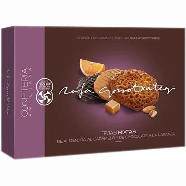 Tejas mixtas 3 sabores RAFA GORROTXATEGI, caja 150 g - 1 ud - Imagen del producto en Findit