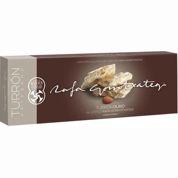 Turrón duro RAFA GORROTXATEGI, caja 250 g - 1 ud - Imagen del producto en Findit