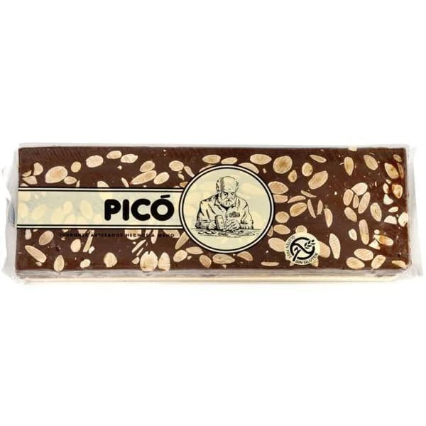 Turrón de chocolate puro con almendras PICÓ, tableta 250 g - 1 ud - Imagen del producto en Findit