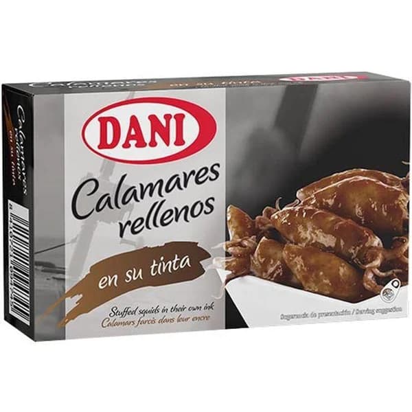 Calamares rellenos en su tinta DANI, lata 111 g - 1 ud - Imagen del producto en Findit