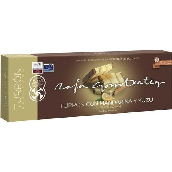 Turrón de trufa-mandarina yuzu GORROTXATEGI, caja 250 g - 1 ud - Imagen del producto en Findit