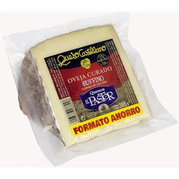 Queso de oveja curado San Ruffino EL PASTOR, cuña 385 g - 1 ud - Imagen del producto en Findit