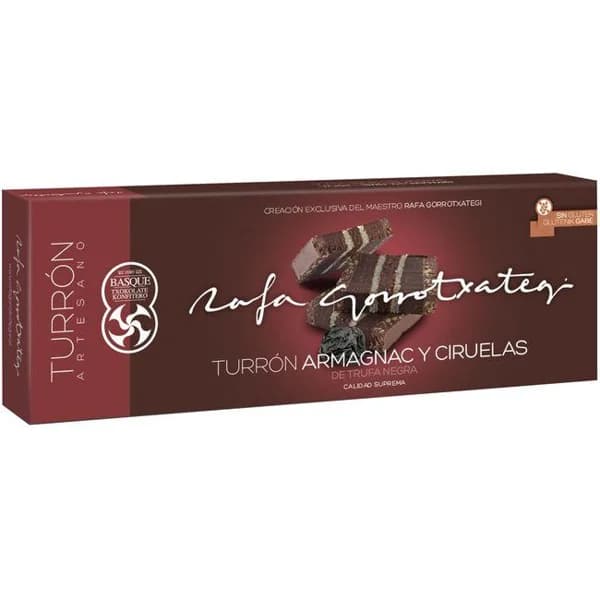Turrón al armagnac y trufa negra RAFA GORROTXATEGI, caja 250 g - 1 ud - Imagen del producto en Findit