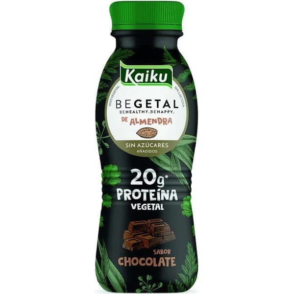 Bebible proteina sabor chocolate KAIKU BEGETAL, botellín 330 ml - 1 ud - Imagen del producto en Findit