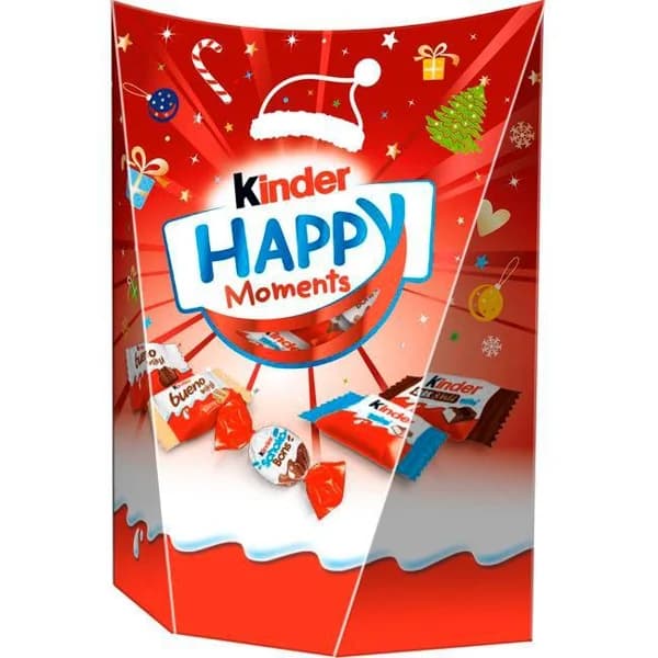 Figuras de chocolate KINDER HAPPY MOMENTS BALLOTIN, 1 ud, 184 g - 1 ud - Imagen del producto en Findit