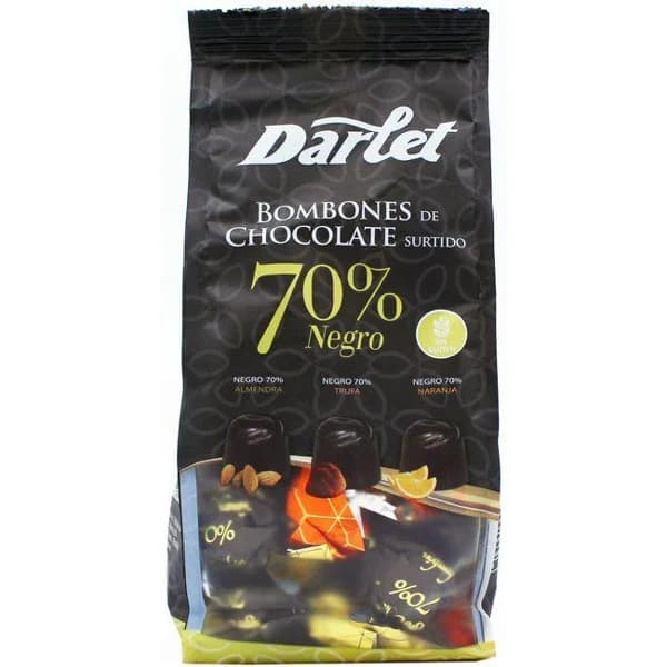 Bombones surtidos 70% DARLET, bolsa 180 g - 1 ud - Imagen del producto en Findit