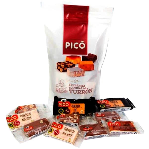 Turrón en porciones surtidas PICÓ, bolsa 300 g - 1 ud - Imagen del producto en Findit