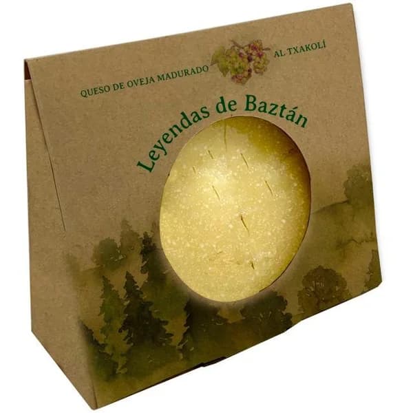 Queso oveja semicurado leche cruda al txakoli BAZTAN, cuña 250 g - 1 ud - Imagen del producto en Findit