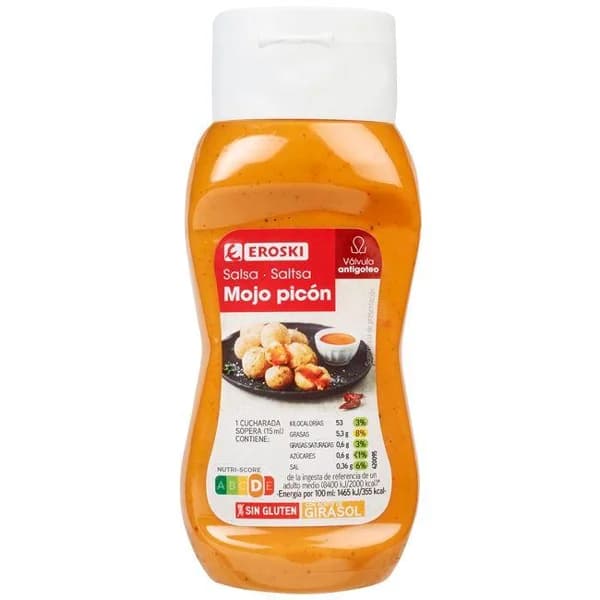 Salsa mojo picón EROSKI, bote 300 ml - 0.3 l - Imagen del producto en Findit