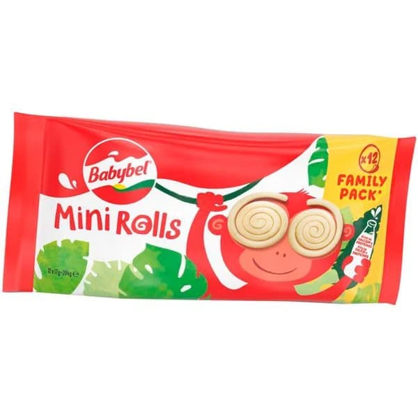 Queso infantil Mini Rolls MINIBABYBEL, pack 12x17 g - 1 ud - Imagen del producto en Findit