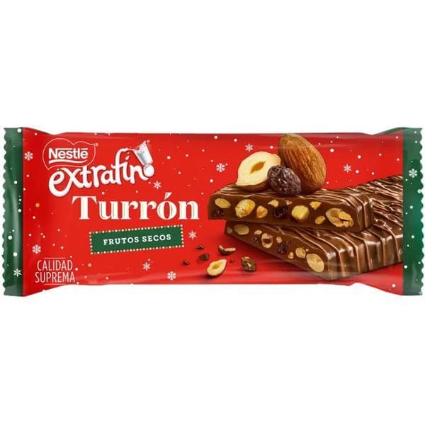 Turrón de frutos secos extrafino NESTLÉ, tableta 230 g - 1 ud - Imagen del producto en Findit