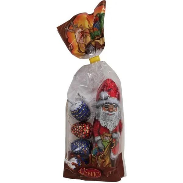 Figuritas Papa Noel y bolas MAP, bolsa 100 g - 1 ud - Imagen del producto en Findit