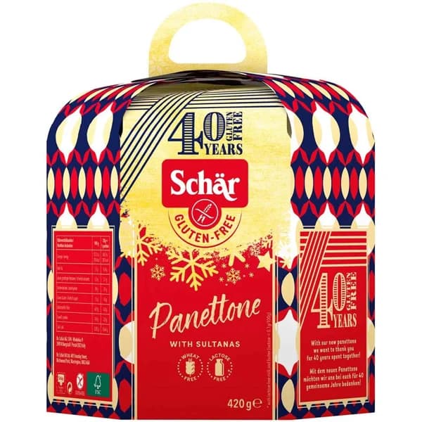Panettone sin gluten SCHAR, caja 420 g - 1 ud - Imagen del producto en Findit