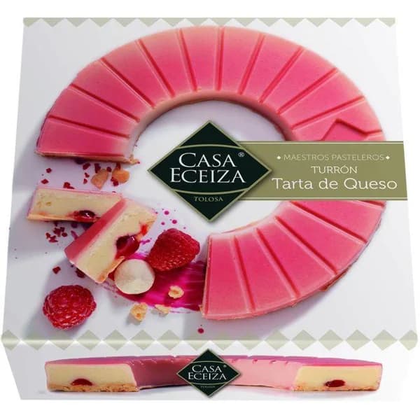 Turrón tarta de queso y arándanos CASA ECEIZA, caja 300 g - 1 ud - Imagen del producto en Findit