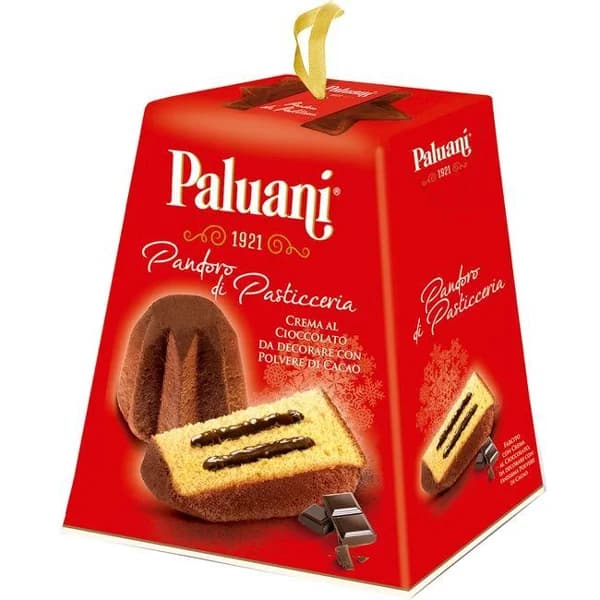 Pandoro con crema de chocolate PALUANI, caja 750 g - 1 ud - Imagen del producto en Findit