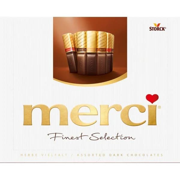 Bombones Dark MERCI, caja 250 g - 1 ud - Imagen del producto en Findit