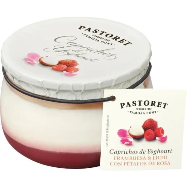 Capricho de frambuesa y lichi PASTORET, tarrina 150 g - 1 ud - Imagen del producto en Findit
