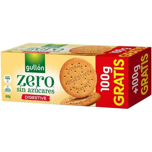 Galleta Digestive ZERO, caja 300+100 g Gratis - 1 ud - Imagen del producto en Findit