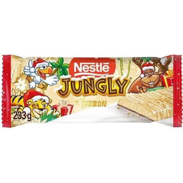 Turrón Jungly blanco NESTLÉ, tableta 233 g - 1 ud - Imagen del producto en Findit
