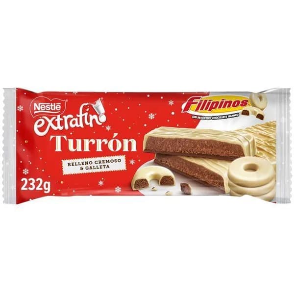 Turrón Filipinos extrafino NESTLÉ, tableta 232 g - 1 ud - Imagen del producto en Findit
