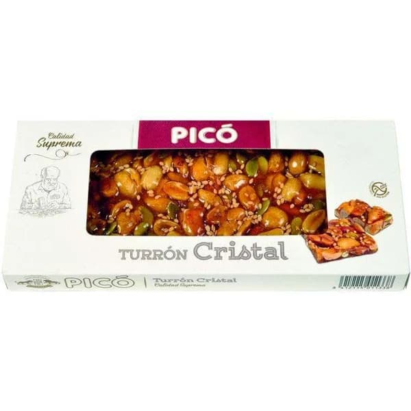 Turrón cristal de frutos secos suprema PICÓ, caja 150 g - 1 ud - Imagen del producto en Findit