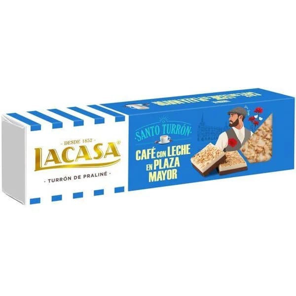 Turrón café con leche en plaza mayor LACASA, caja 150 g - 1 ud - Imagen del producto en Findit