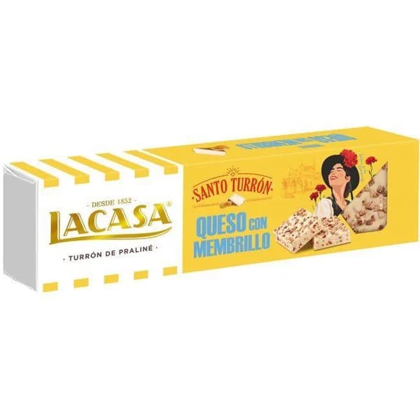 Turrón de queso con membrillo LACASA, caja 150 g - 1 ud - Imagen del producto en Findit