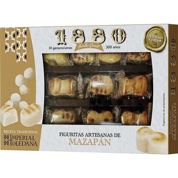 Figuritas artesanas de mazapán de almendra 1880, caja 205 g - 1 ud - Imagen del producto en Findit