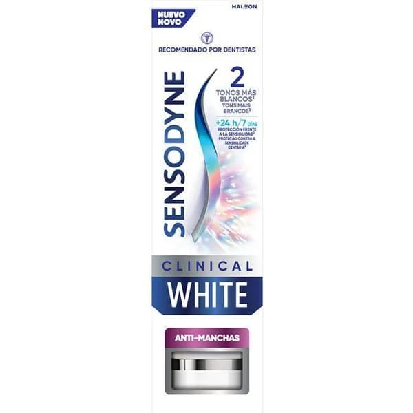 Dentífrico antimanchas SENSODYNE CLINICAL WHITE, tubo 75 ml - 1 ud - Imagen del producto en Findit