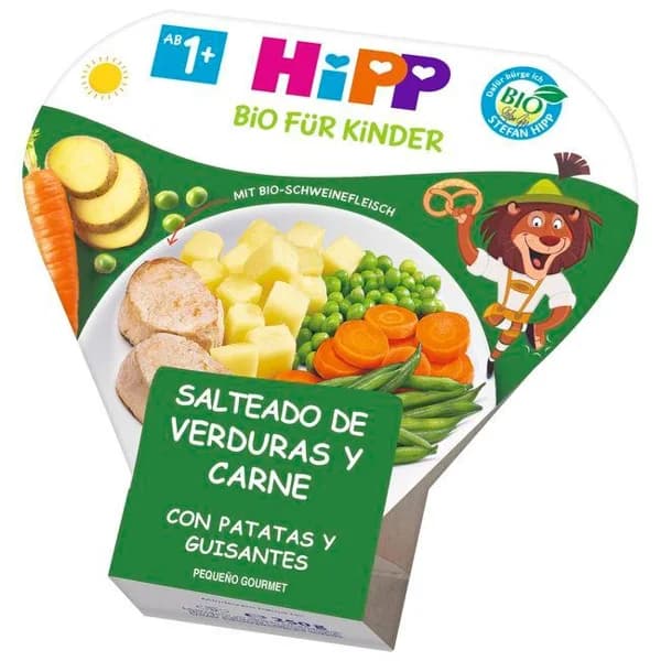 Salteado de verdura, carne y patata bio HIPP, tarrina 250 g - 1 ud - Imagen del producto en Findit