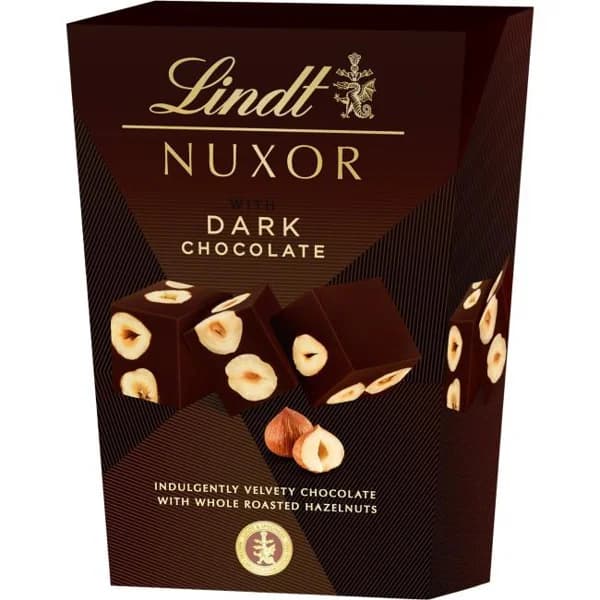 Bombón negro LINDT CORNET NUXOR, caja 150 g - 1 ud - Imagen del producto en Findit
