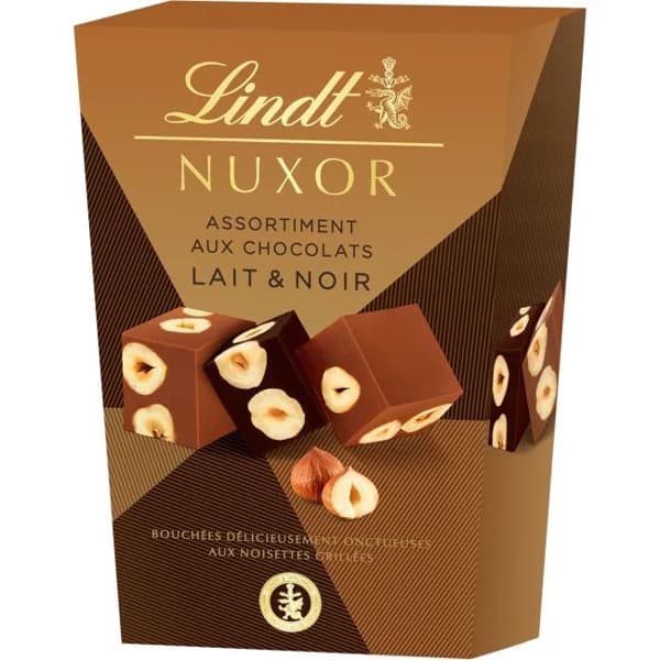 Bombones surtidos LINDT CORNET NUXOR, caja 150 g - 1 ud - Imagen del producto en Findit