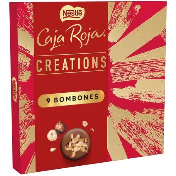 Bombones de avellana CAJA ROJA CREATION, caja 111 g - 1 ud - Imagen del producto en Findit