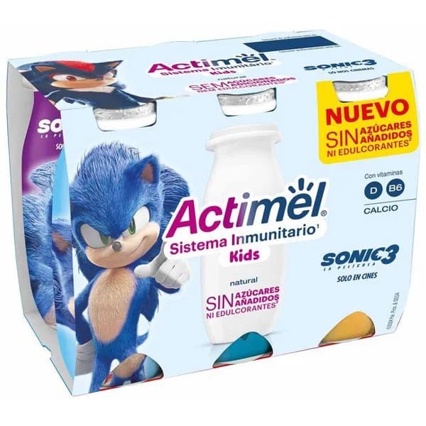 Actimel kids natural ACTIMEL, pack 6x100 g - 1 ud - Imagen del producto en Findit
