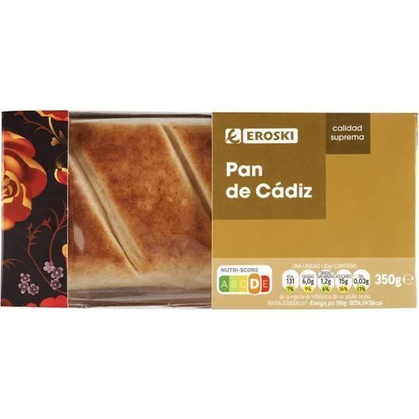 Pan de Cádiz EROSKI, caja 350 g - 1 ud - Imagen del producto en Findit
