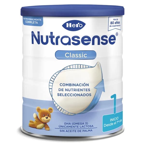 Leche infantil 1 classic Hero Baby Nutrasense bote 800 g - 1 ud - Imagen del producto en Findit